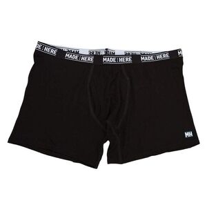 MADE HERE All American Black White Viscose Rayon Spandex Boxer Brief Mens Sz S